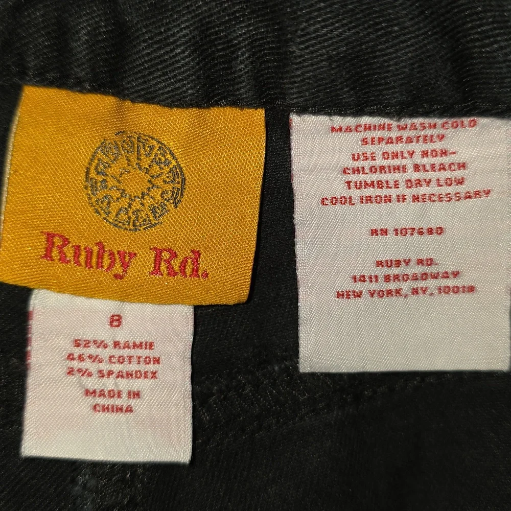 Ruby Rd. High Rise Straight Jeans Size 8 - Picture 2 of 6